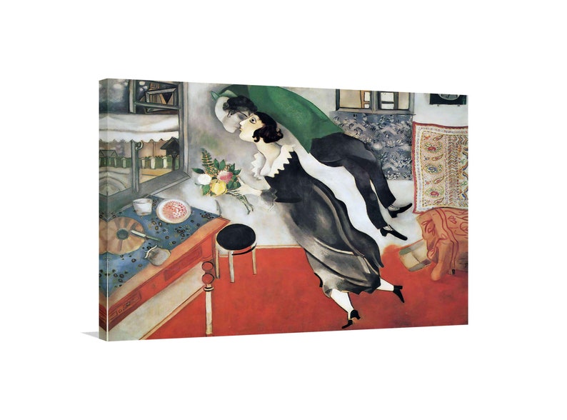 Marc Chagall Leinwanddruck „The Birthday 1915“ - naive Kunst - Home Decor Bild 2