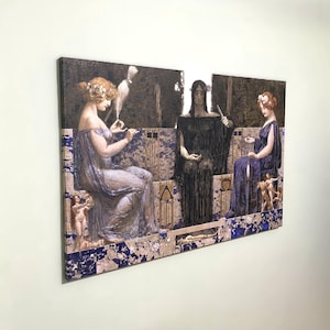 The Three Fates Canvas Print: Alexander Rothaug Mythology Art Reproduction