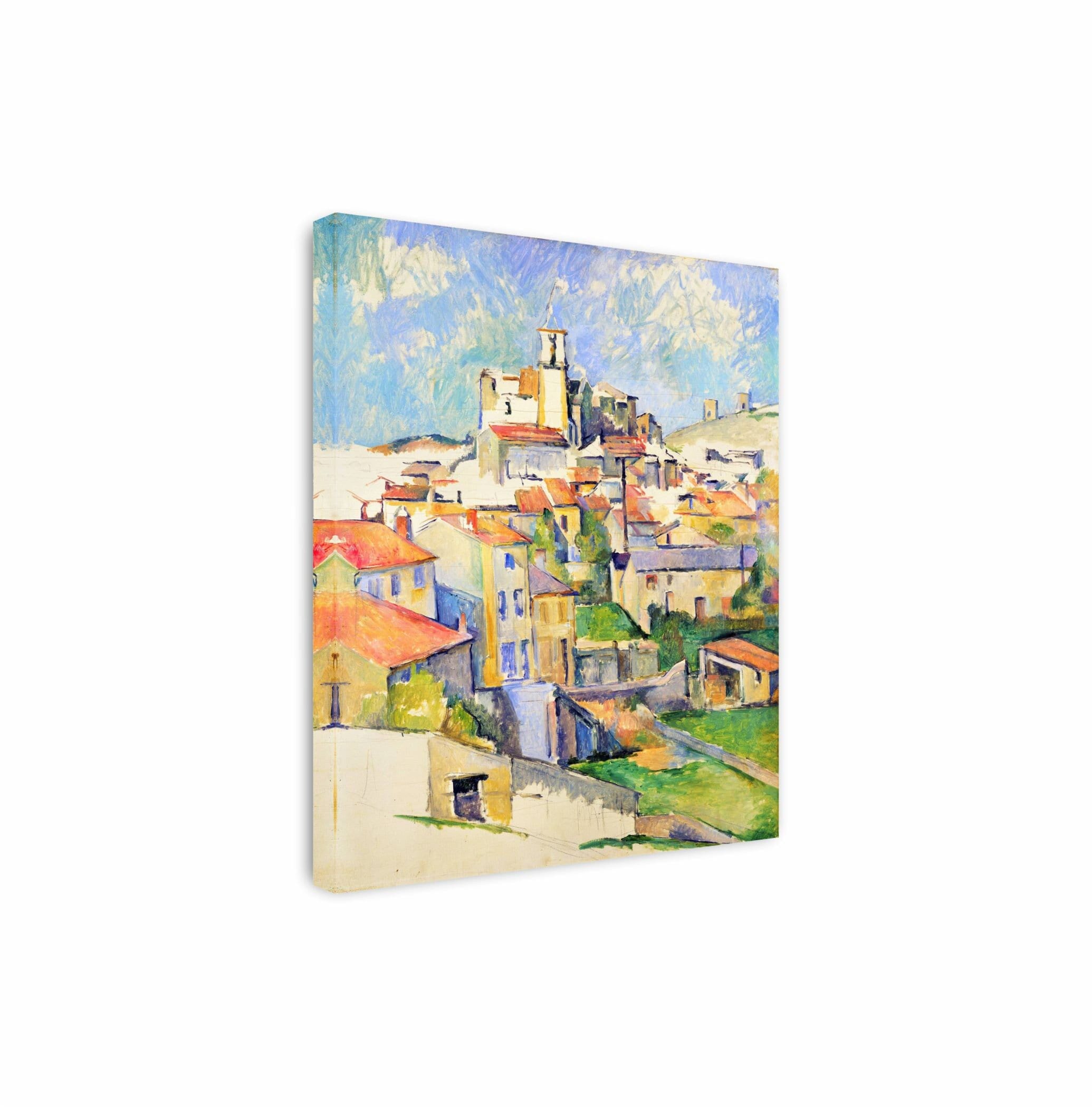 Gardanne by Paul Cézanne Canvas Art, Impressionism Art, Cézanne Canvas, Famous Painting, Cézanne Wall Art, Reproduction Canvas Home Decor
