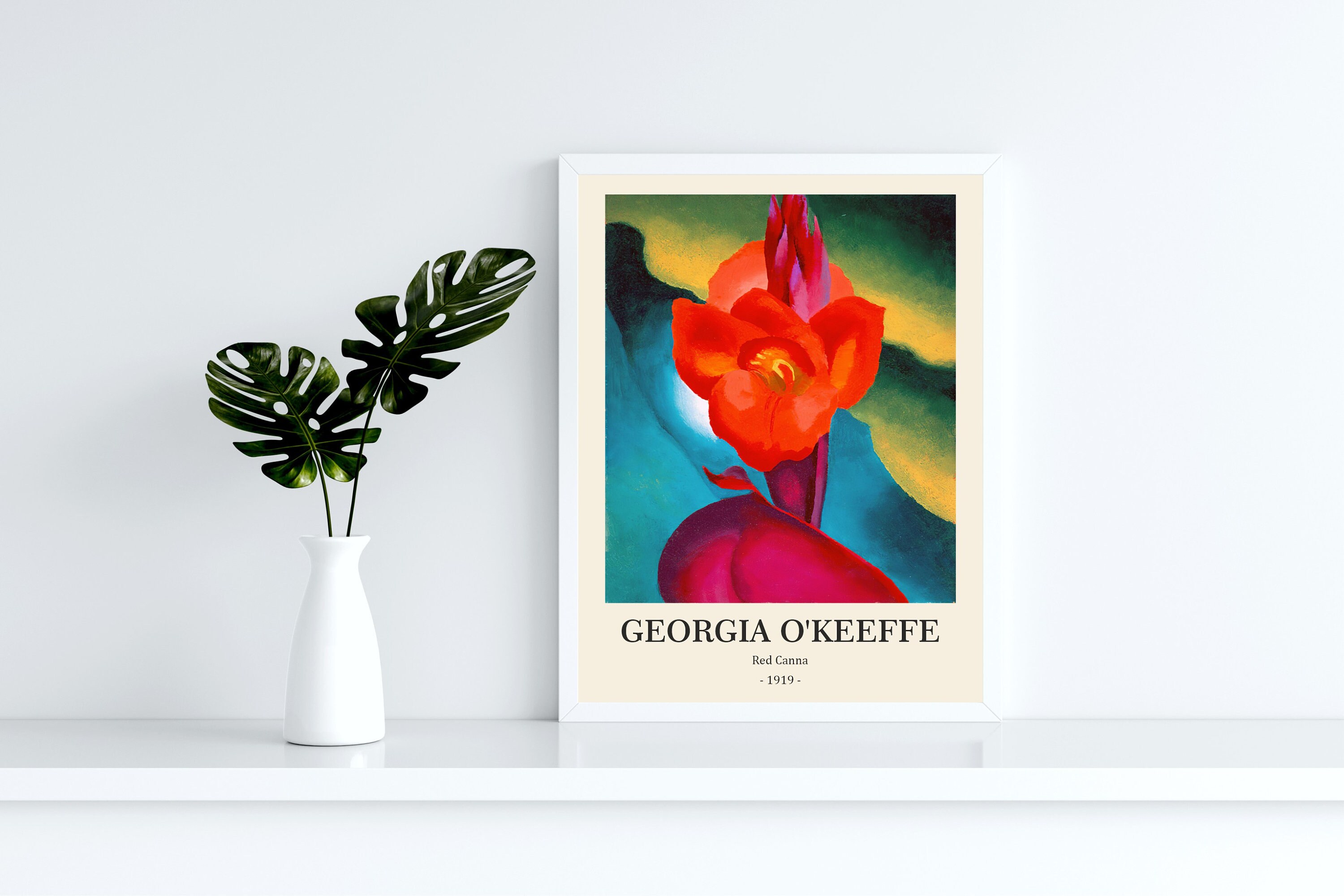 Red Cannas（ジョージア オキーフ）アートポスター Amazon.co.jp: ジョージア・オキーフ(Georgia O'Keeffe) 名作