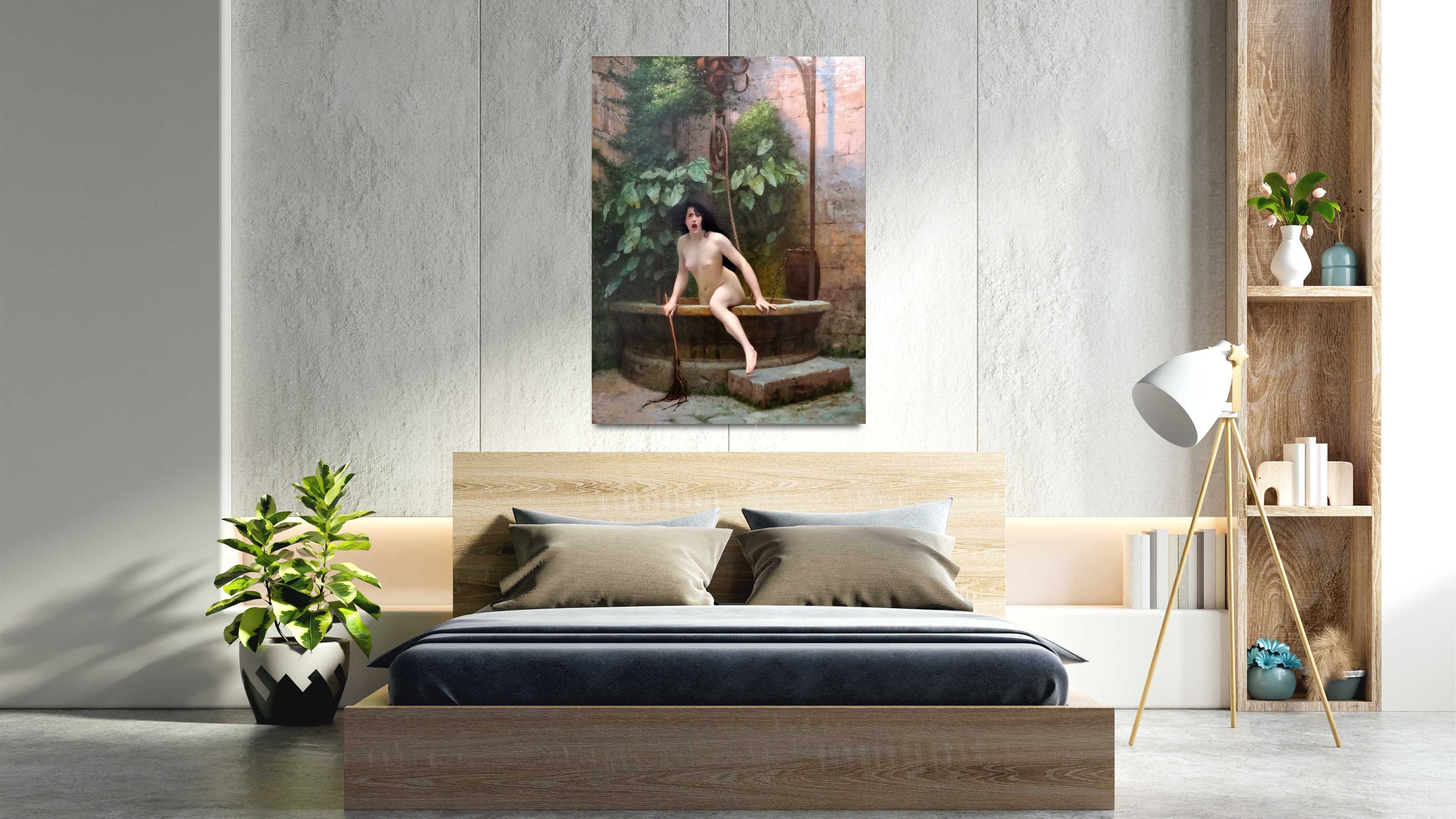 Jean Leon Gerome Truth Coming Out of Her Well Canvas Artla - Etsy