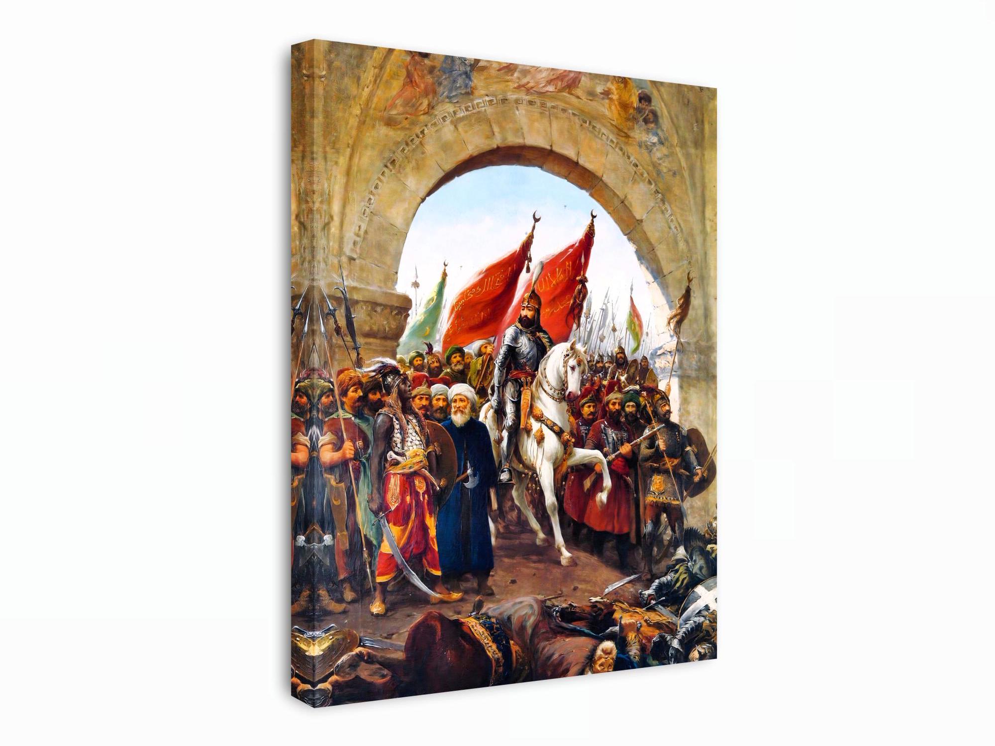 Fausto Zonaro Canvas Art: Mehmed II Entering Constantinople - Etsy