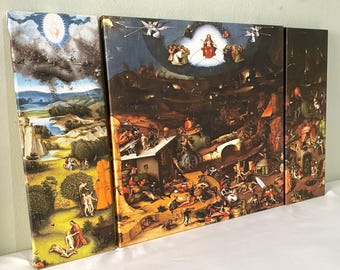 ヒエロニムス・ボス『最後の審判』三連祭壇画：中世宗教画 - Etsy 日本