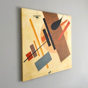 Kazimir Malevich Supremus No. 55 Canvas Art, Abstract Wall Art, Suprematist Wall Decor for Modern Interiors, Reproduction Canvas Home Decor