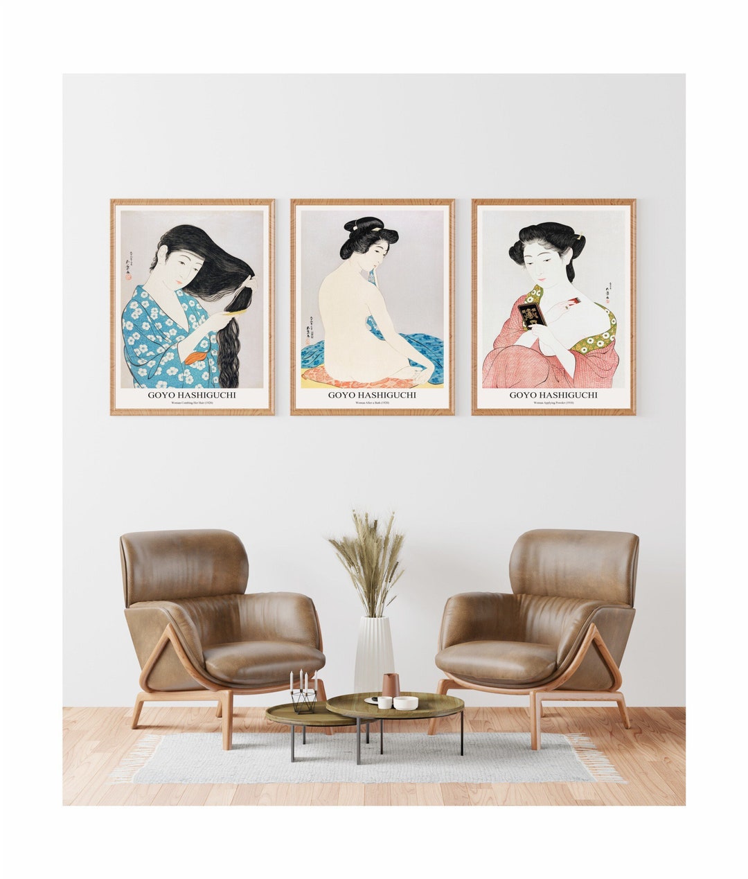 Goyo Hashiguchi Geisha Prints Set of 3: Japanese Woodblock Art - Etsy