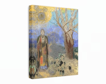 Odilon Redon Buddha Canvas Print: Spiritual Symbolist Wall Art