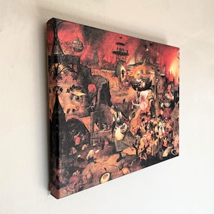 Pieter Brueghel - Dull Gret (Mad Meg) Canvas Art, Religious Art Print, Pieter Brueghel Wall Art, Reproduction Canvas Print,Modern Home Decor