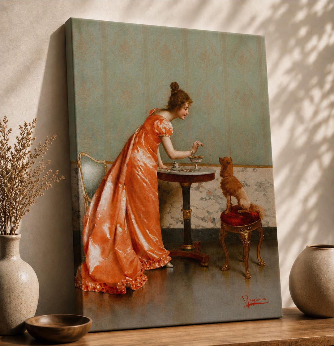 Victorian Lady Canvas Print – Romantic Vintage Wall Art - Etsy