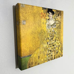 Gustav Klimt -  Portrait of Adele Bloch-Bauer I (1907) Canvas Art, Art Nouveau Canvas, Famous Portrait, Reproduction Canvas Art, Modern Art