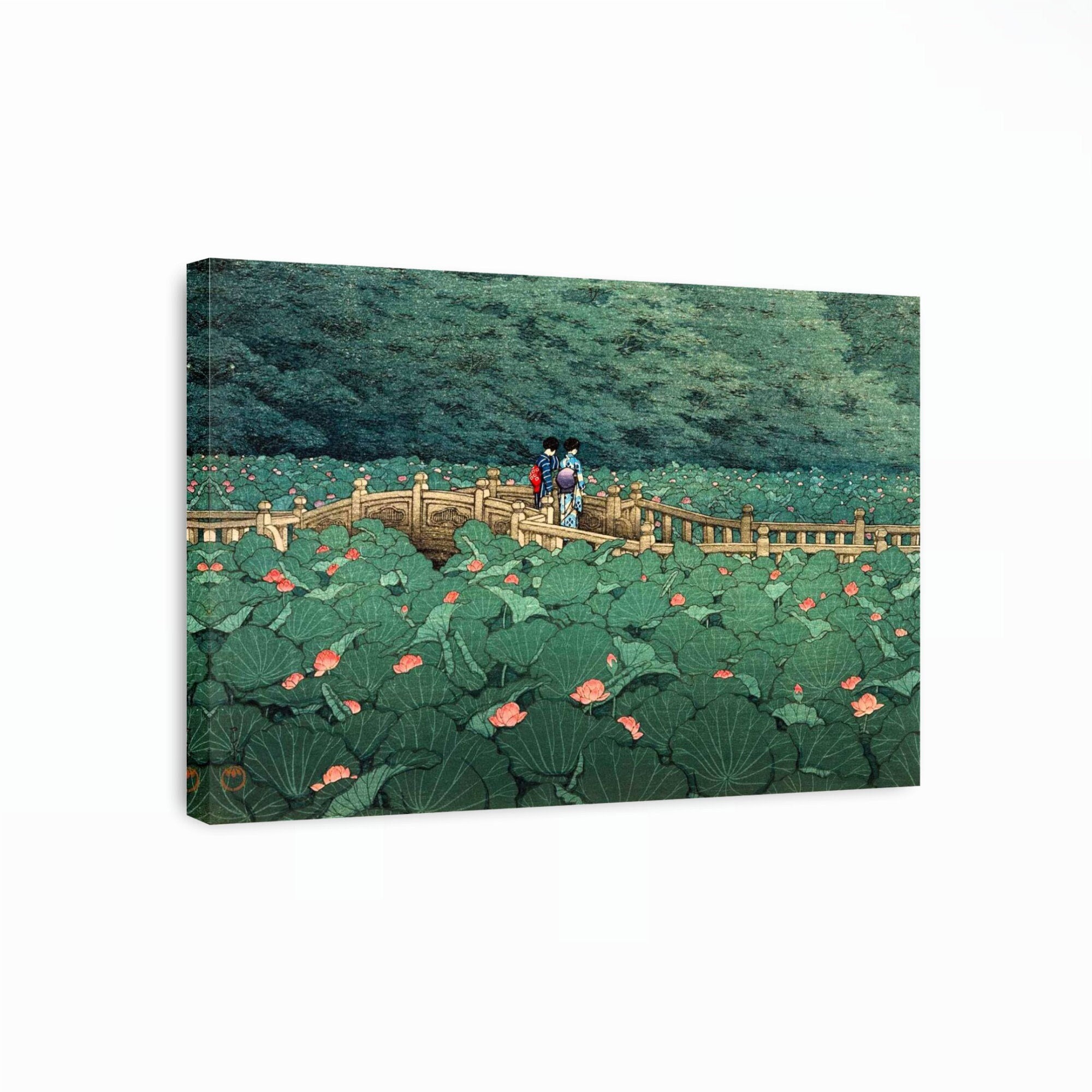 Hasui Kawase 'Pond at Benten Shrine' Japanese Canvas Art, Asian Wall Decor