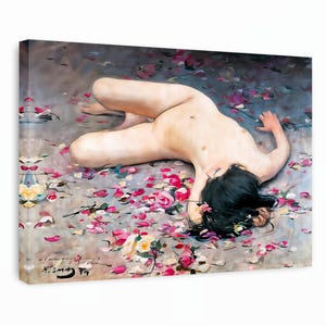 Ramon Casas - Flores sin hojas, lienzo, pintura estética, arte mural de Ramon Casas, galería envuelta, reproducción en lienzo para decoración del hogar