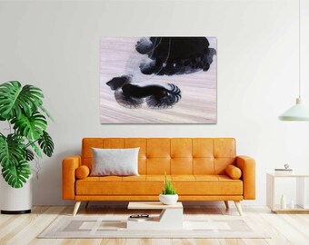 Balla「Dynamism of a Dog」キャンバスアート：未来派の犬の絵画、すぐ