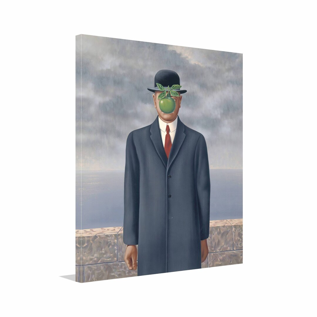 René Magritte the Son of Man 1964 Rene Magritte Canvas the - Etsy