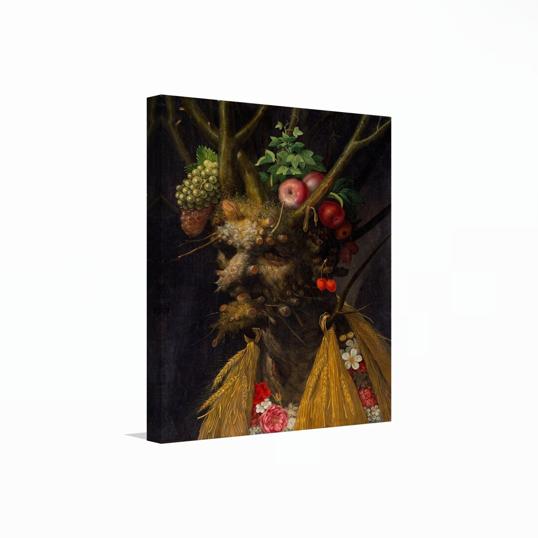 Giuseppe Arcimboldo - Four Seasons in One Head Canvas Art, Allegory Art ...