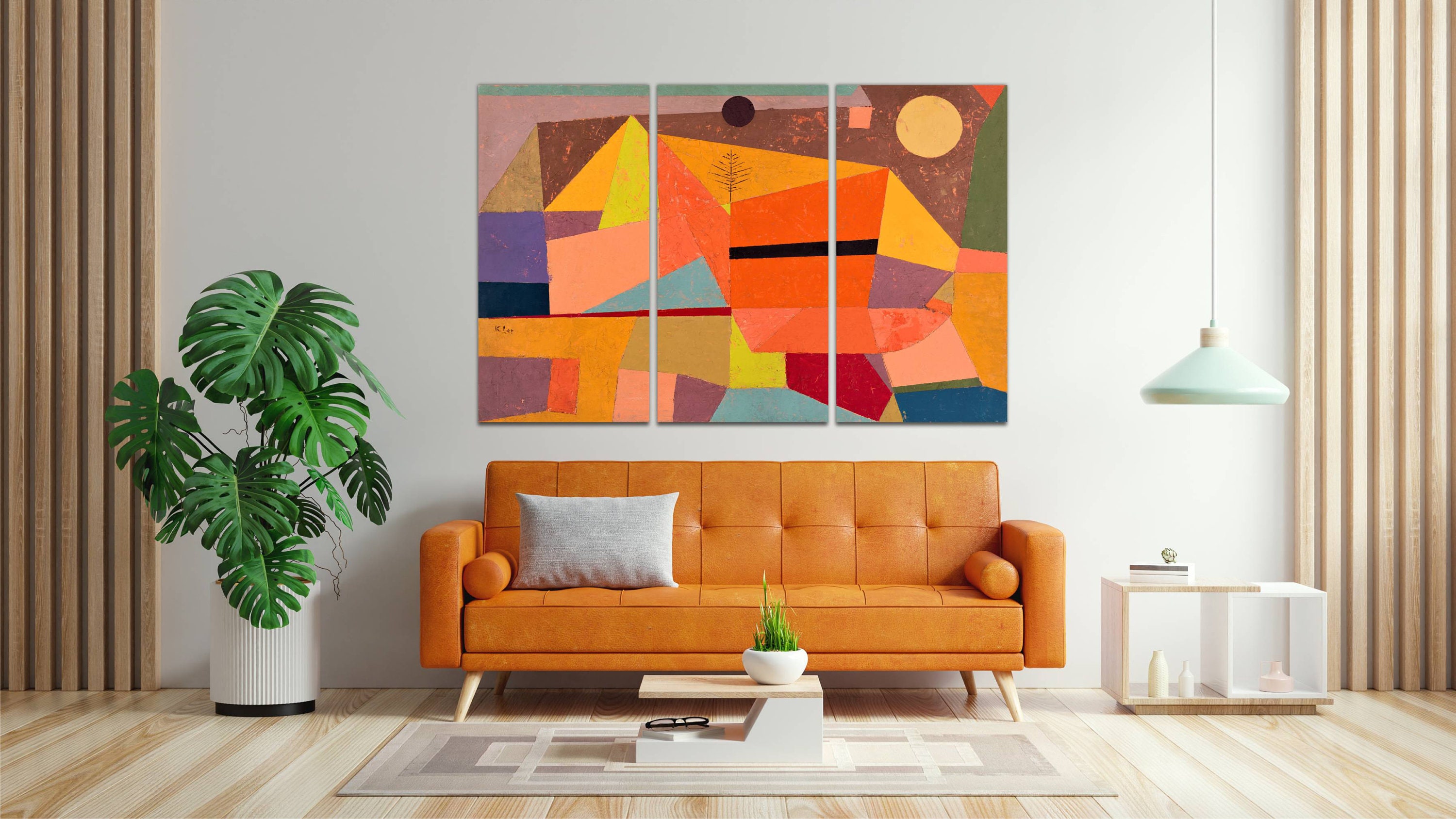 Paul Klee Canvas Print - Abstract Mountain Landscape Art - Etsy