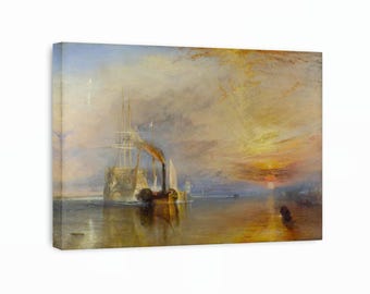 Impressão em tela do Temeraire Lutador: J.M.W. Turner Nautical Art