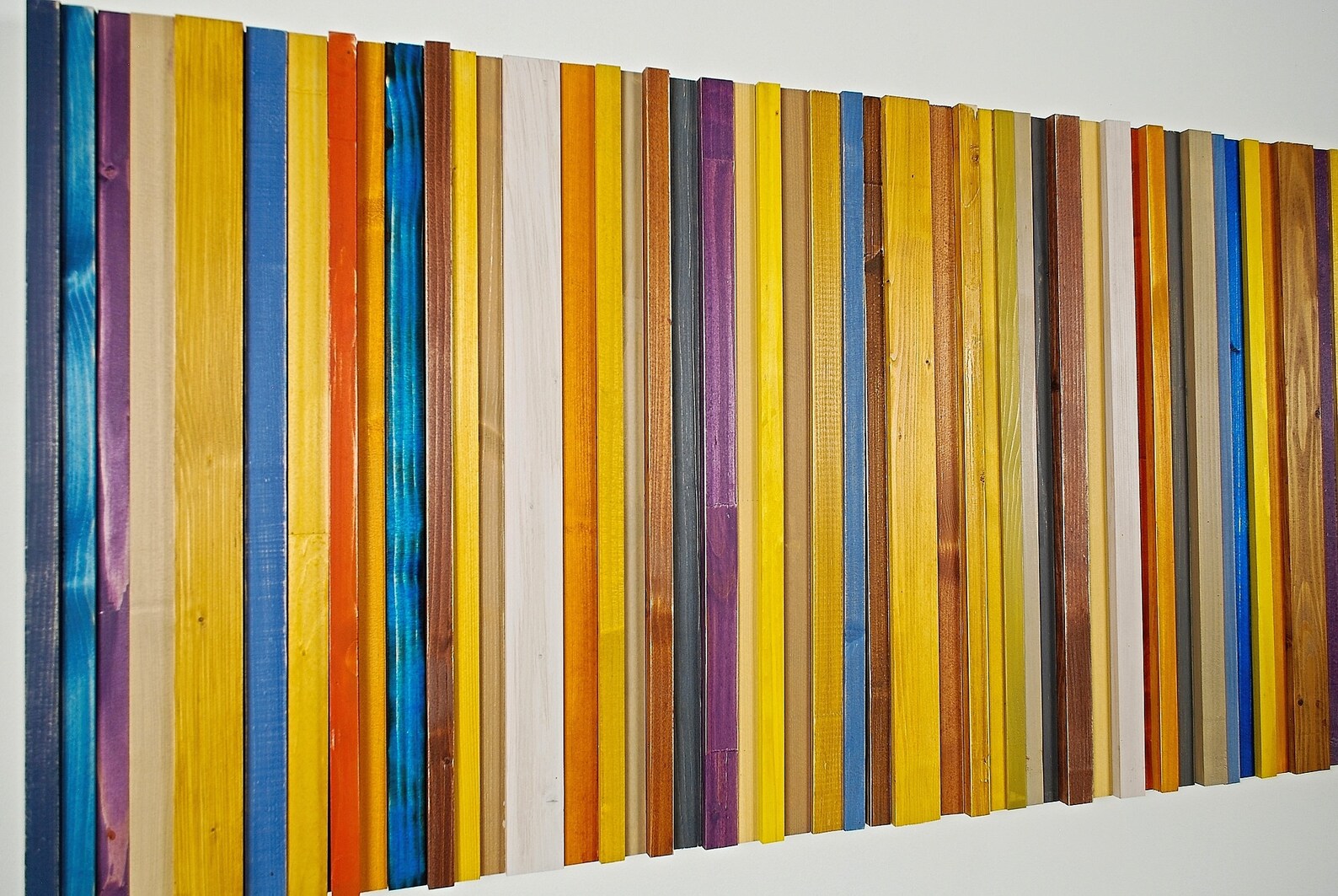 Wood Wall Art Stripes Gradient Sculpture 3d Wall Art Modern Etsy