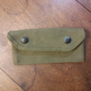 WWII Vintage Utility Pouch - (Grenade sight pouch)