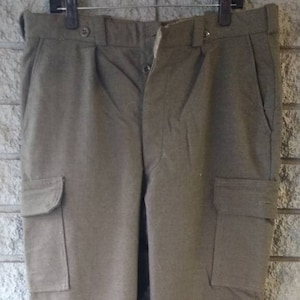 Vintage Original 1967 Belgium Military War Pants Wool Great Condition