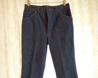 Vintage 1980s Military Denim Jean Pants made by Durable Press made in USA