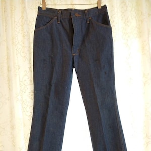 Vintage 1980s Military Denim Jean Pants made by Durable Press made in USA