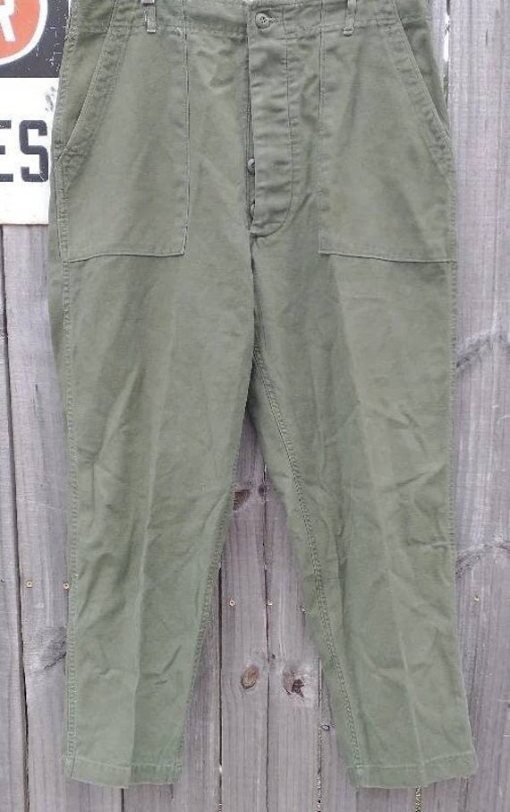 Original Authentic Vintage Sateen OG-107 Olive Drab Fatigue Pants