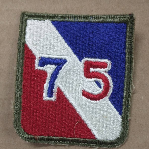 Original Vintage WWII 1940s 75th Infinity Division Army Patch