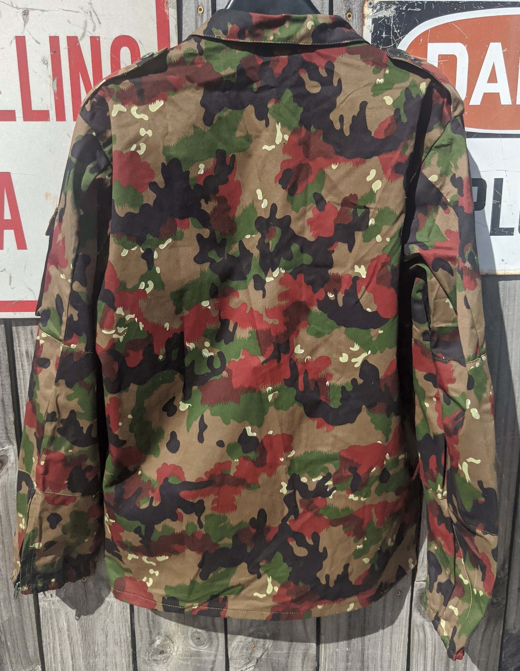 Vintage Original Swiss Army M83 Alpenflage Field Shirt BDU - Great