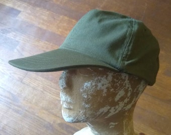 Vintage 1987 Original USA Military OG-507 OD Green Cap Large Size