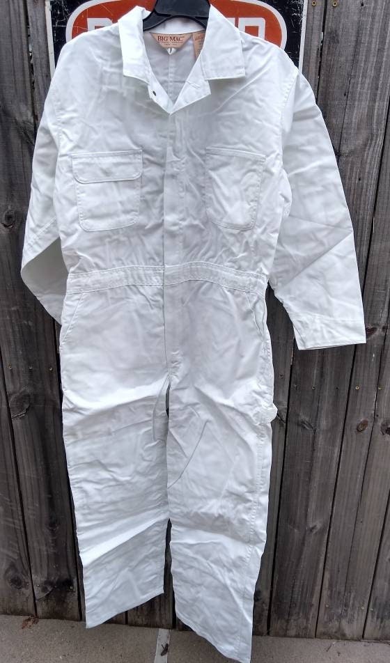 ジャケット・アウター BILT-WELL - Hand Painted White Coveralls 41LcR6IVdKL.jpg_BO30,255,255,
