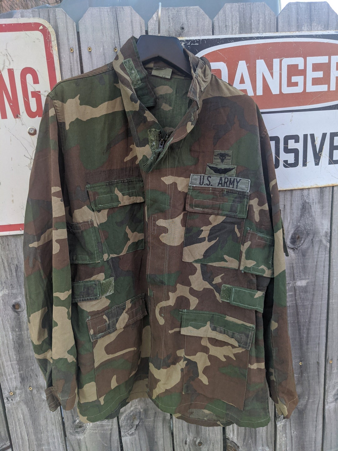 Original 2001 Usa Army Coat Aircrew Combat Class I Great Condition