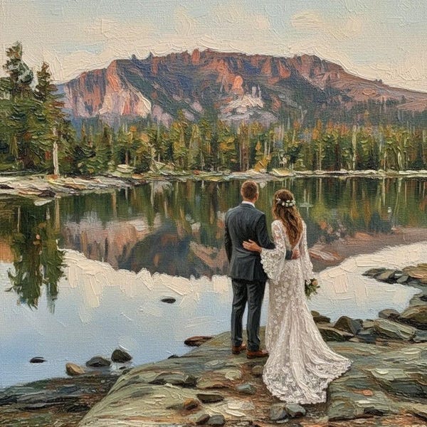 Customized oil painting from photo Custom portrait oil painting commission Commissioned oil family portrait Wedding Anniversary portrait