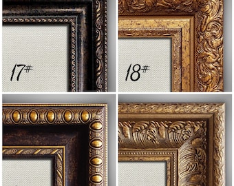 Upgrade Personalized Frame for Custom Oil Painting, Canvas Floating Frames Upgrade, Premium Vintage Frame,1#-20#, Sizes Available