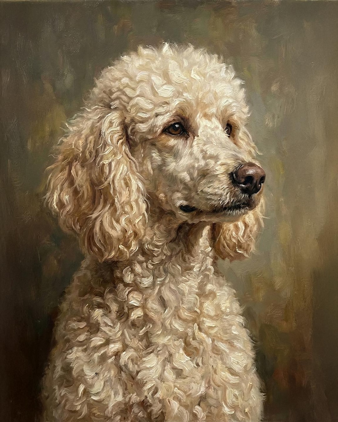 Custom Hand-painted Pet Portrait Oil Painting on Canvas Personalized ...