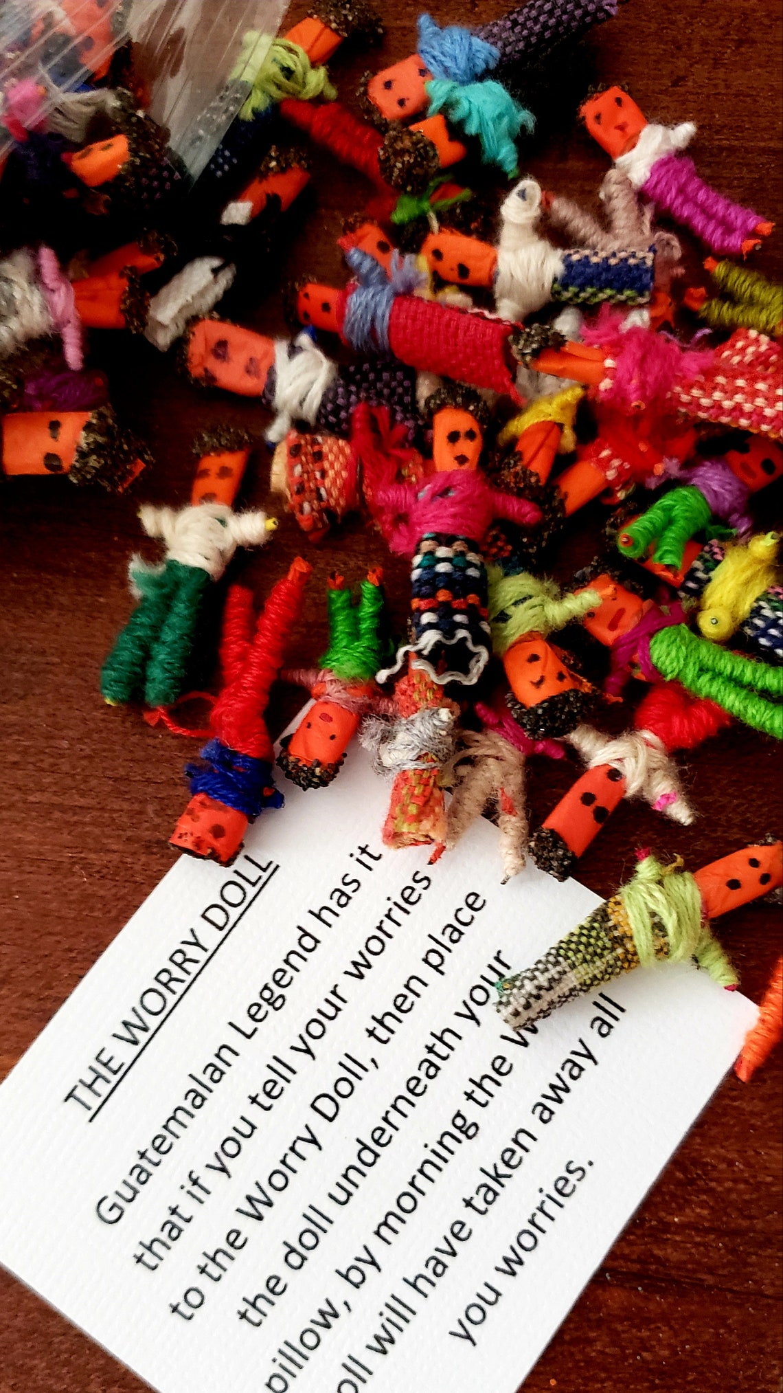 Worry Dolls, Problem Doll, Guatemalan Legend, Boys, Girls, Worries - Etsy