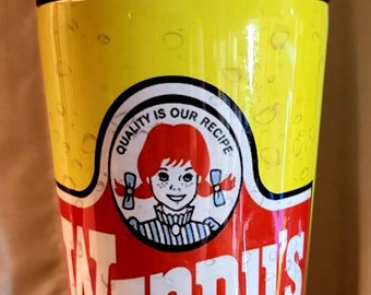 Tumblers, Drinker, Custom Made, Sublimation, Stainless Steel, Water Bottle, 16oz, Chicken Nuggets, Wendy's, Nugs, Fast Food.