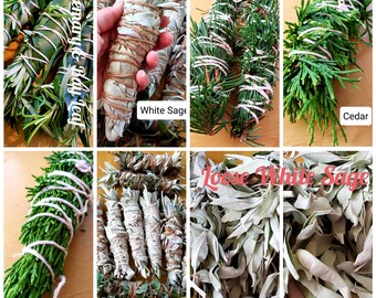 READY TO SHIP!!!!  Herbal Smudge Sticks, Fresh-Dried Smudging, Herbal, Meditation, Incense