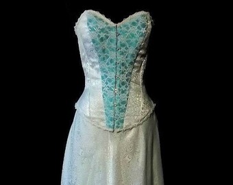 Steampunk Victorian Corset Style Bridal / Wedding Gown Dress, Medium