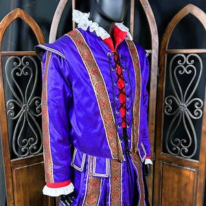 Mens Renaissance Doublet Ensemble - New, One-Of-A-Kind, Size Large -   Elizabethan, Cavalier, Masquerade, Carnival Costume