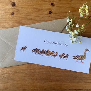 Tarjeta del Día de la Madre - Patitos