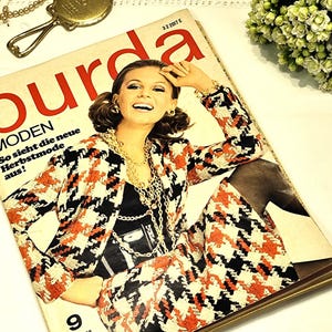 Burda Moden 9/ 1968 Anleitungen ,Schnittbogen , Modezeitschrift Patterns Rivista di moda Retro Cartamodelli Vintage