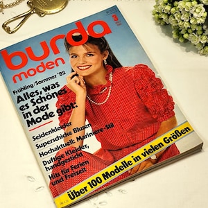 Burda Moden 3/ 1982 Anleitungen ,Schnittbogen , Modezeitschrift Patterns Rivista di moda Retro Cartamodelli Vintage