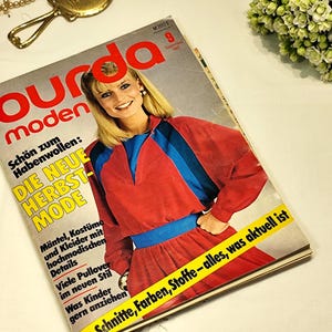 Burda Moden 9/ 1982 Anleitungen ,Schnittbogen , Modezeitschrift Patterns Rivista di moda Retro Cartamodelli Vintage