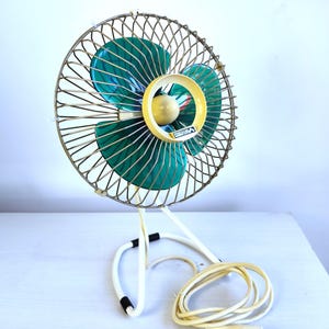 Electric Fan PREDOM METRIX Number 1W 200 PN Tczew/ Vintage  Desk Fan - table fan - Space Age Design Made in Poland