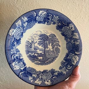 Enoch Woods English Scenery Blue - Etsy