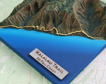 Kalalau Trail, 3D Trail Model - Hand Painted