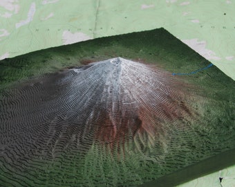 Hand-Painted Mt. Fuji 3D Model