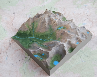 Colorado 14er Model - 3D Printed, You Choose any Peak