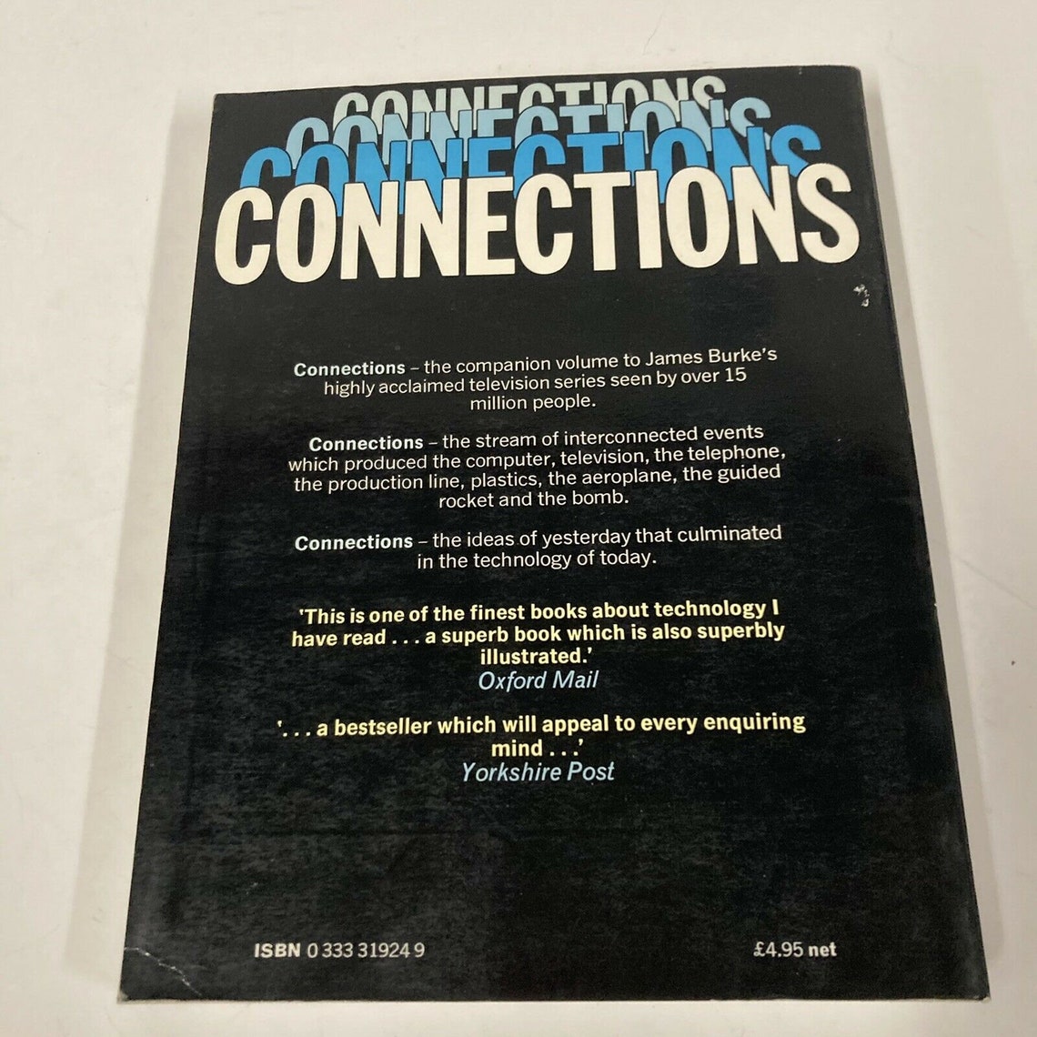 ConnectionsJames Burke The Book of the BBC Television Series Etsy