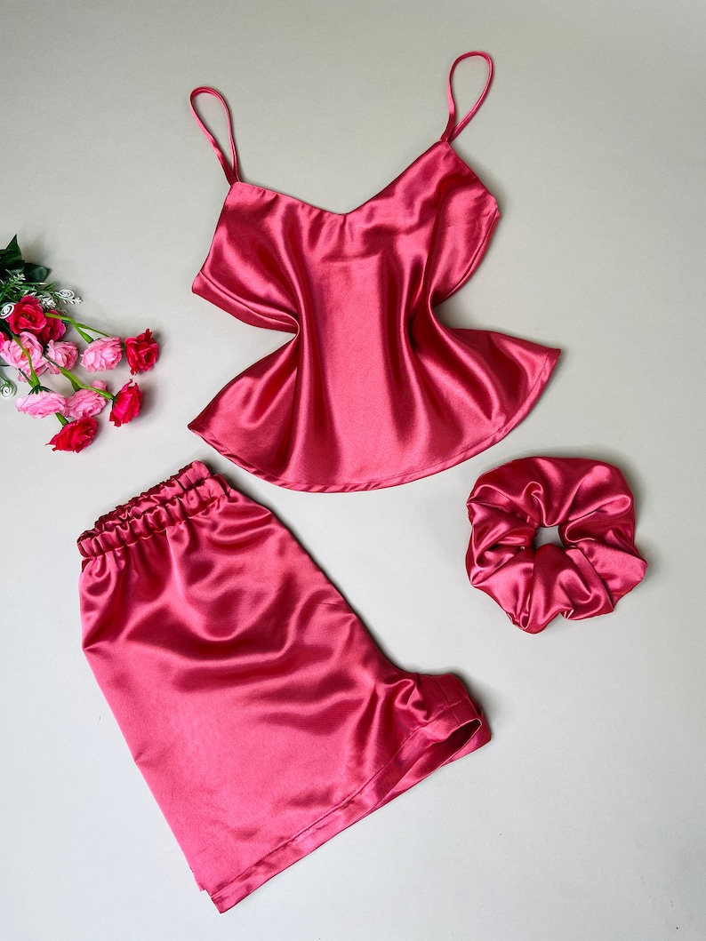 Women Pajama Set PDF Pattern Satin Pajama Sleepwear Etsy